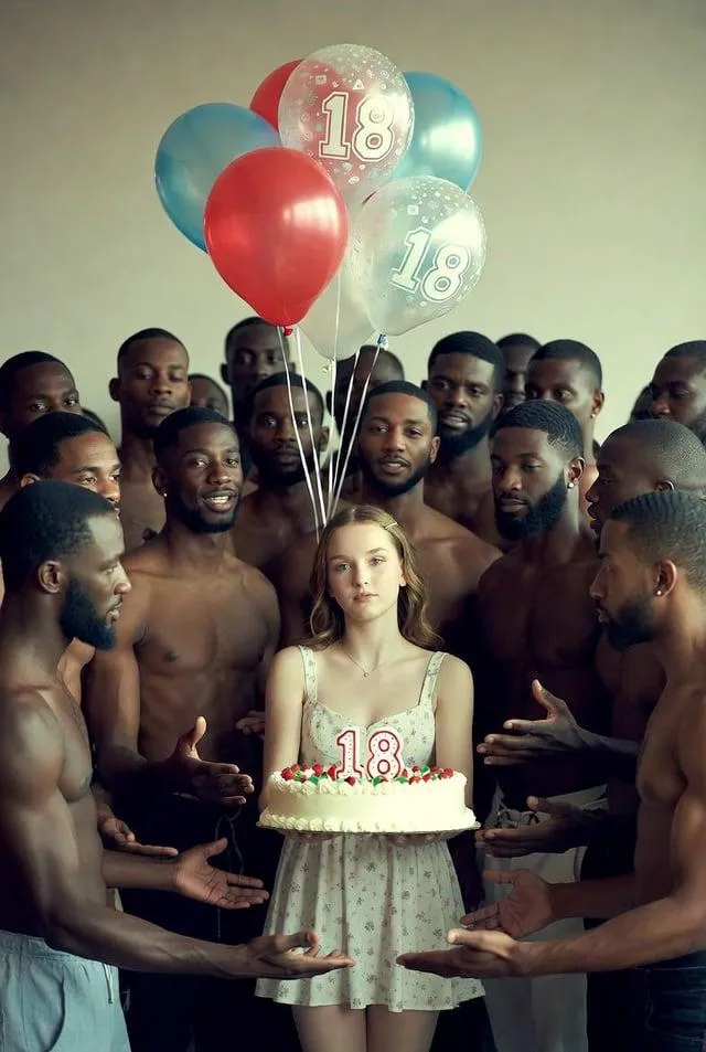 There must be more than 18 black men, and it must be on the sacred land of Africa so that she may receive nature's blessing to be fertile and bear many children.
Art posted by Turbulent-Cold9872