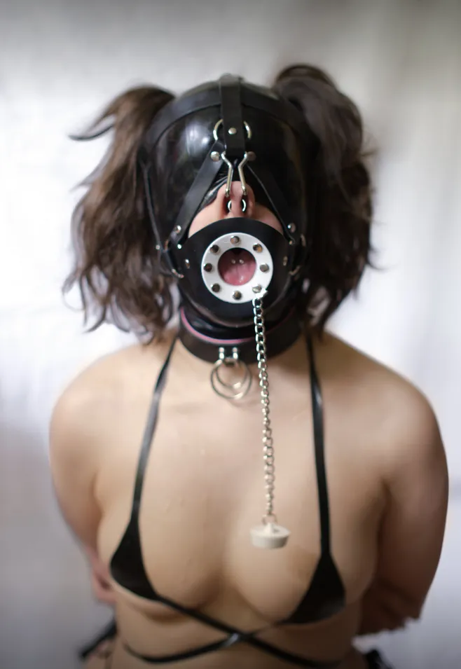 There's something so alluring about the pink of my tongue peeking through... posted by ivy-rabbit