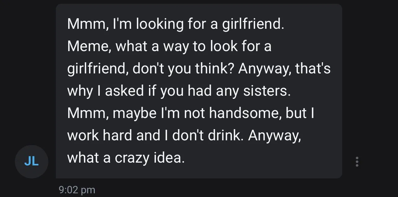 these men don’t use their brain at ALL! why the FUCK would i date u yet alone ask any family members if they wanna date a stranger from ONLYFANS  posted by kittensburnbook