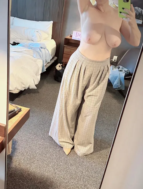 These Wide-Leg Trousers Carrying This Entire Outfit by Negronigirl84