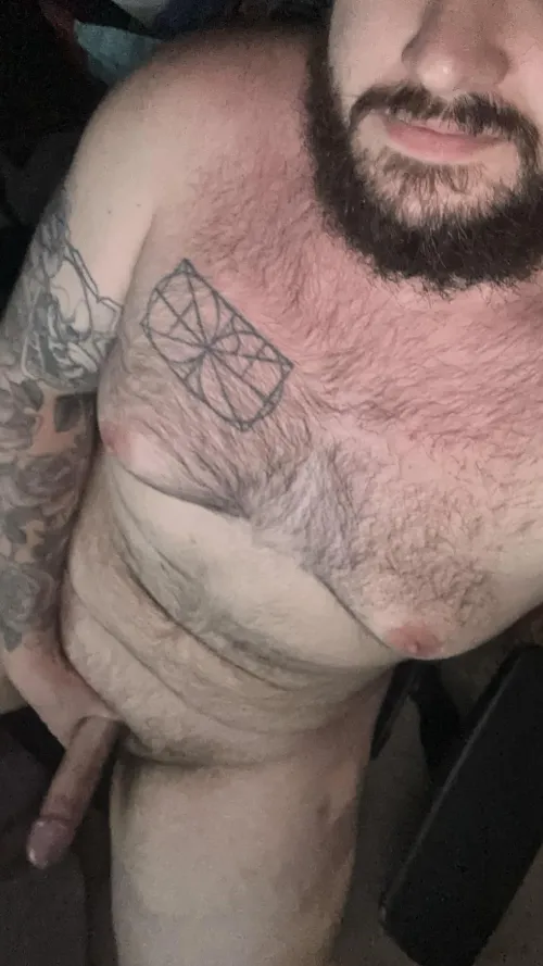 Thick beard and a big cock by HairySupport303