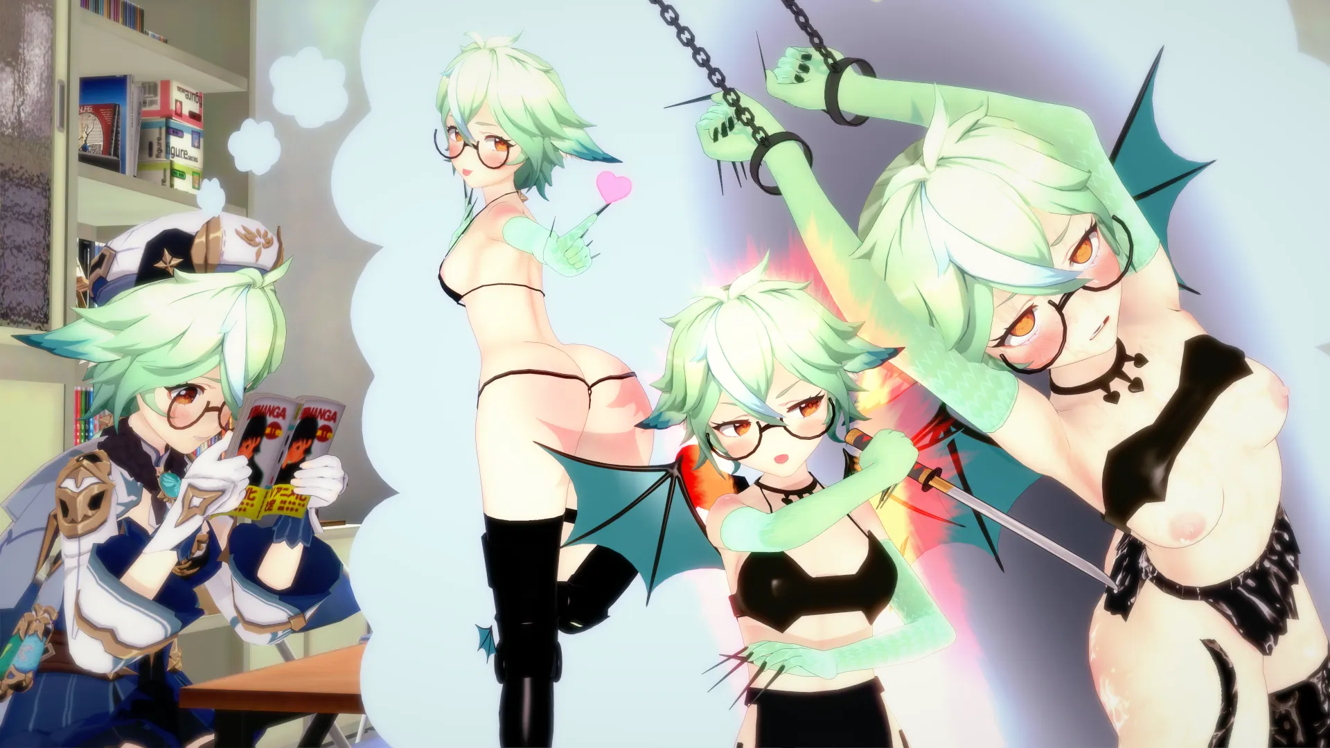 Thinking what Halloween costumes she should wear posted by oleroct19