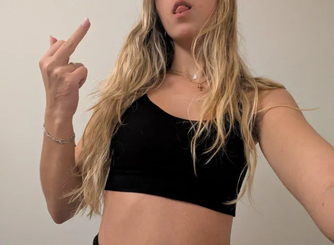 This finger's for every time you hesitated to send. by AvaThePrincess