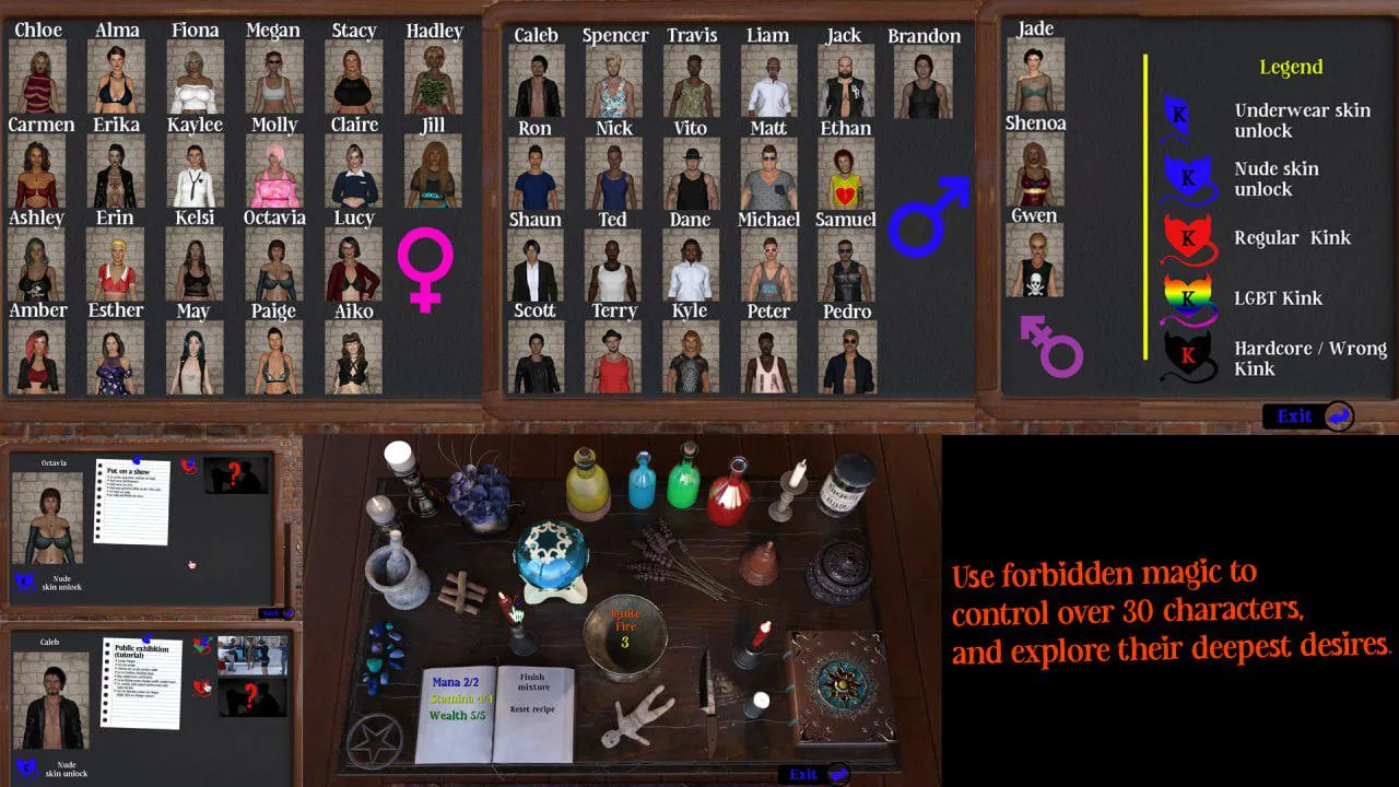 This Game Lets You Use Dark Magic to Control Bodies and Force Out Kinks – [KINK MAKER] Is Wild posted by LemonThen4635