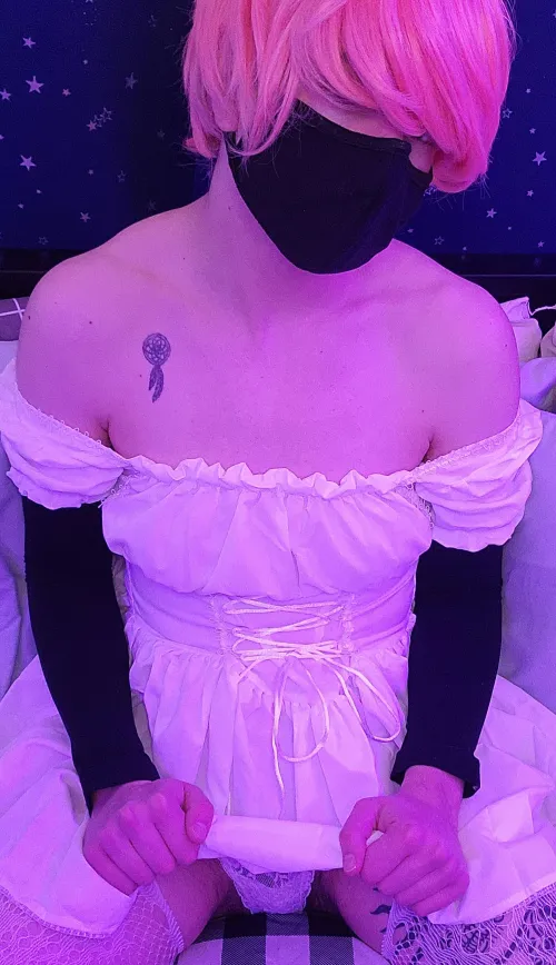 This gifted dress makes me feel like a princess; someone should defile me. by breakthisfakeboy