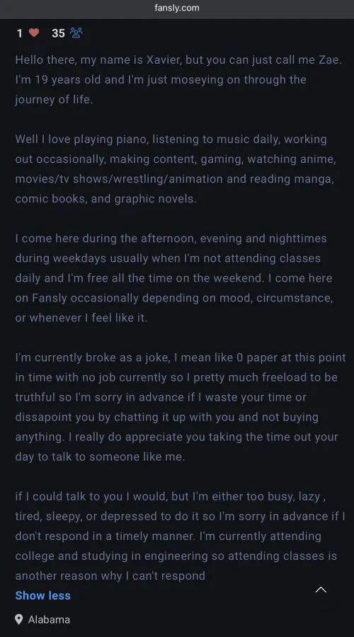 this guy made an account and wrote ALL of this just to tell us he’s broke. what tf is the point? ‍♀️ by kittensburnbook