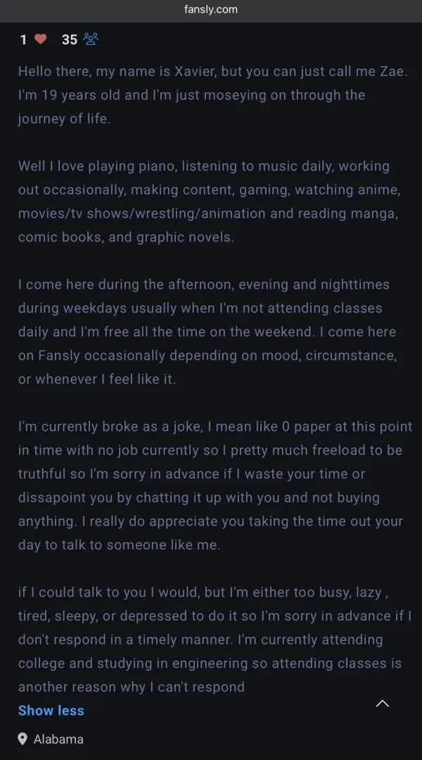 this guy made an account and wrote ALL of this just to tell us he’s broke. what tf is the point? ‍♀️ posted by kittensburnbook