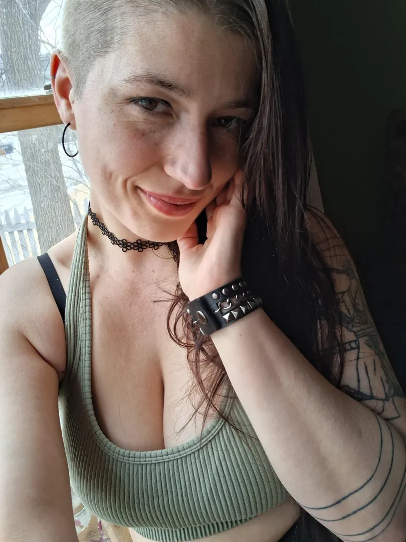 This is the look of a woman with one thing on her mind posted by inked_emma_honey