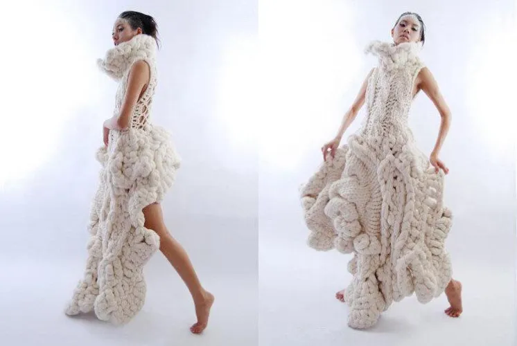 This is the very first thing I’ve knitted. Never touched knitting needles before this. What do you think? by cinemamama