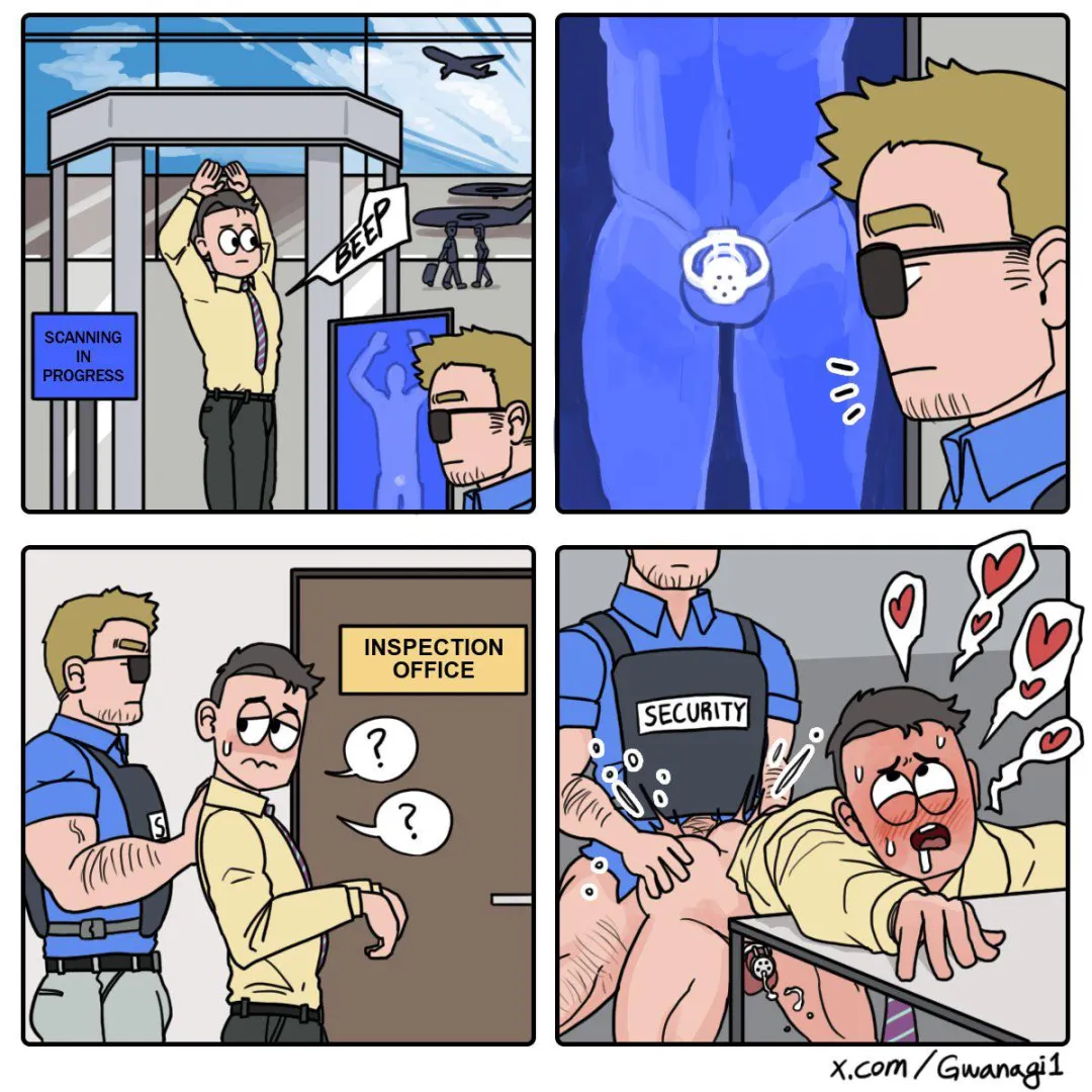 This is why you don’t wear a cage to the airport posted by Quiet-but-wild777