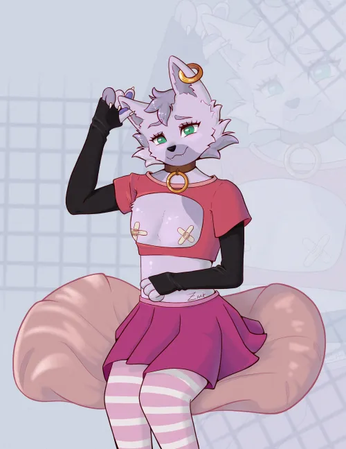 This kitten is too shy to ask what you think of him  (art by me) by ryriber15