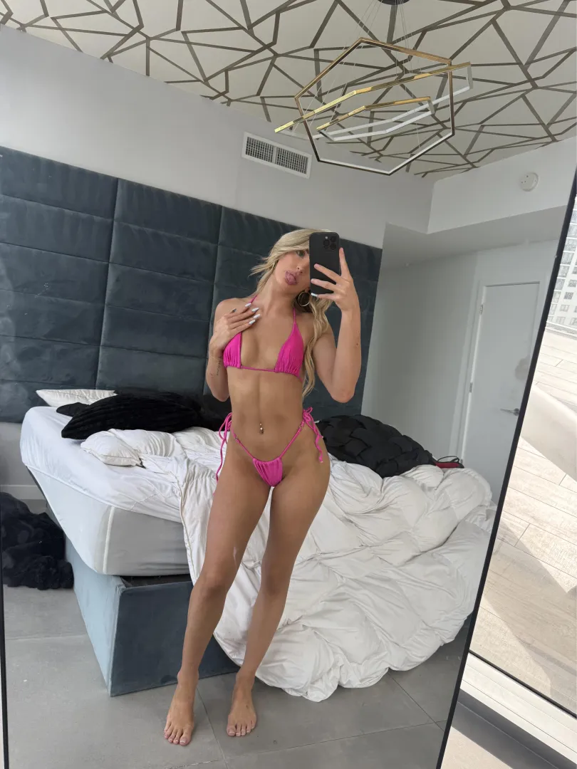 This pink bikini is giving... Fuck me vibes?  posted by flirtbaby_