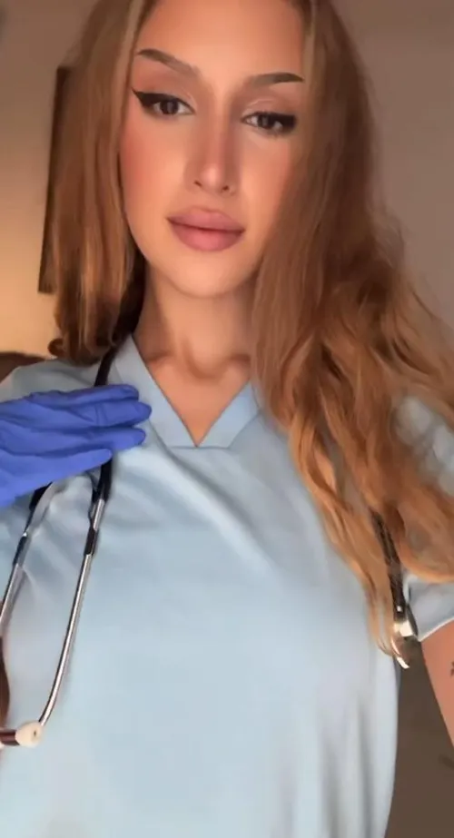 This pretty nurse wants to cure your horniness by evanurse