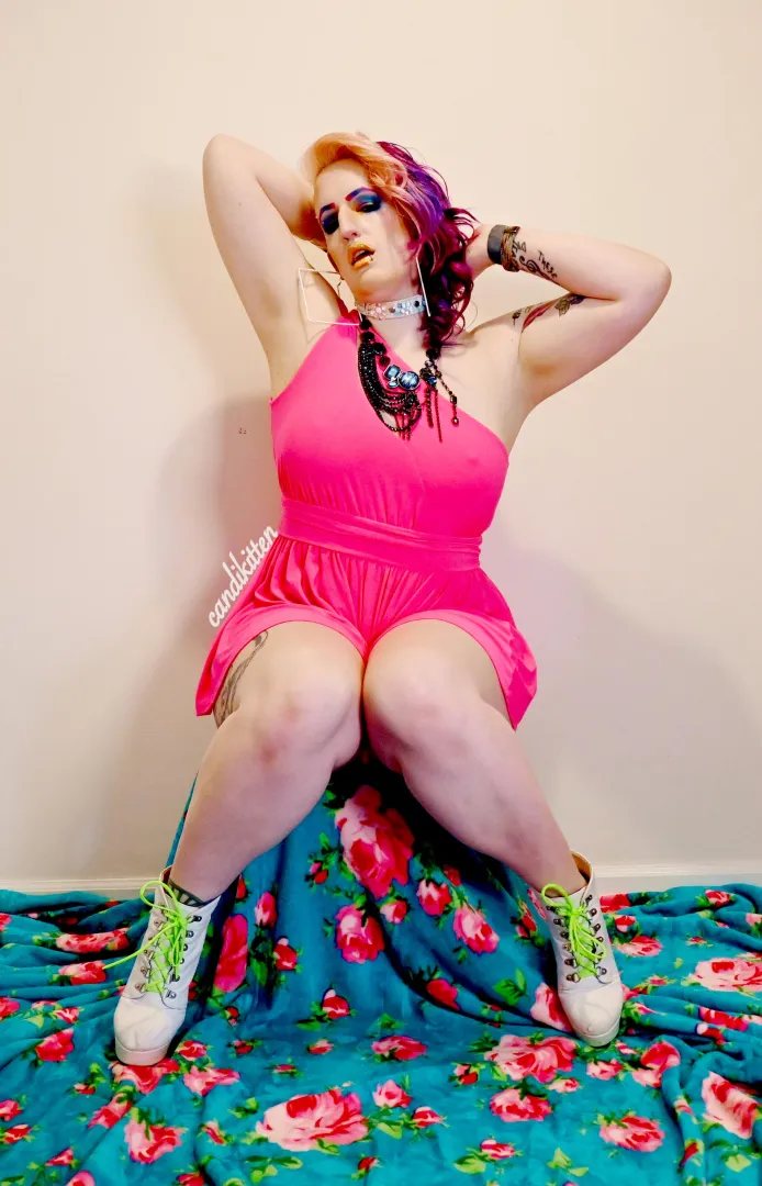 This romper is cute, but I look even better out of it  posted by candi-kitten