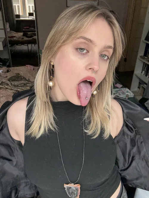 This tongue wants to play with your balls by freyathegiantess