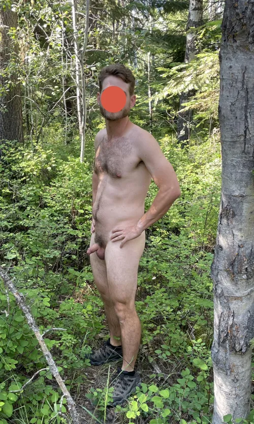This Valentine’s Day, I left my clothes in the woods and went for a walk with my camera tripod. And a man caught me while completely naked. Want to see? by Sissyceo_33