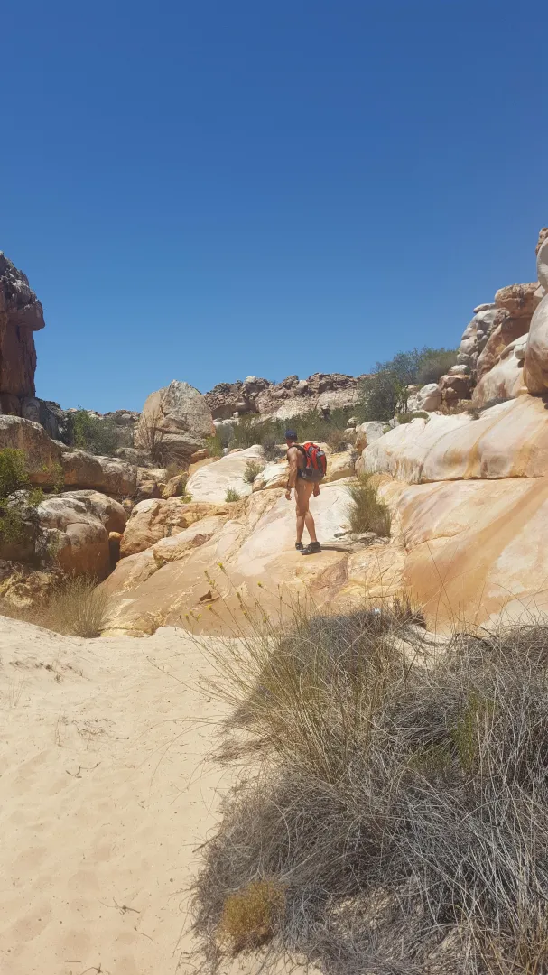 This was a rocky hike mostly nude posted by iexhibitme