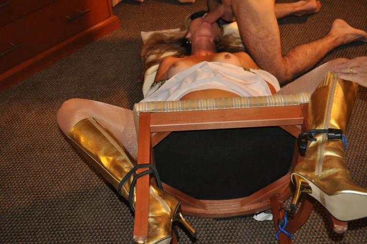 Tied down and mouth filled as they take turns on me by My_Hotwife_Journey