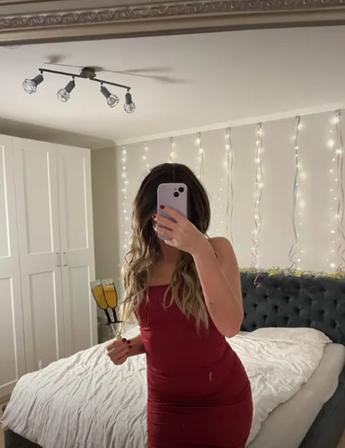 Tight red dress for today by CottonCandyCouture