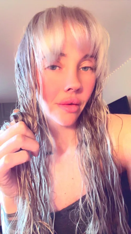 Time to dry my hair after a shower by WittyKangaroo677