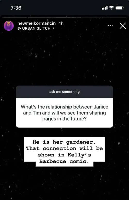 Tim’s relationship with Janice revealed by OkSeaworthiness3597