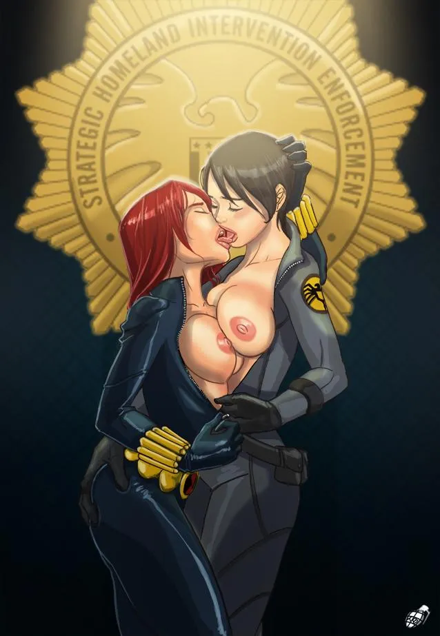 (Tinkerbomb) black widow and maria hill making out posted by zechariah_506