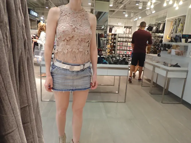 Titties at the store by miaexhib