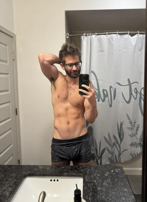 Today's outfit is...glasses and boxers by Unbeatable-Monkey081