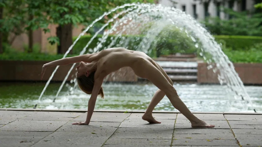 Today's Watercastle Bridge Shooting  ⚡️❤️‍ by Elke_Nakedyoga