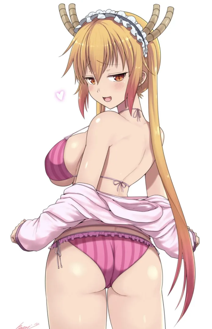 Tohru showing off her bikini - drawn by (Kasai shin) posted by DepartmentNo4097