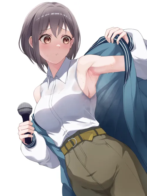 Tomori during a performance [BanG Dream!] (MiYamu) by MartyrOfDespair