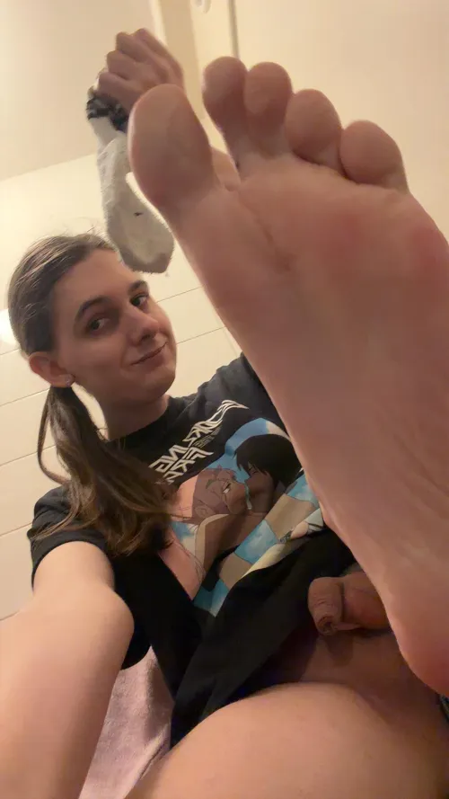 took my socks off so you can sniff my foot enjoy by jessiesissyadventure