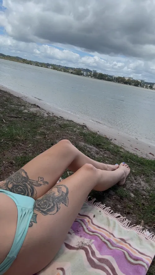 Topless beach day  by DakotaRae_