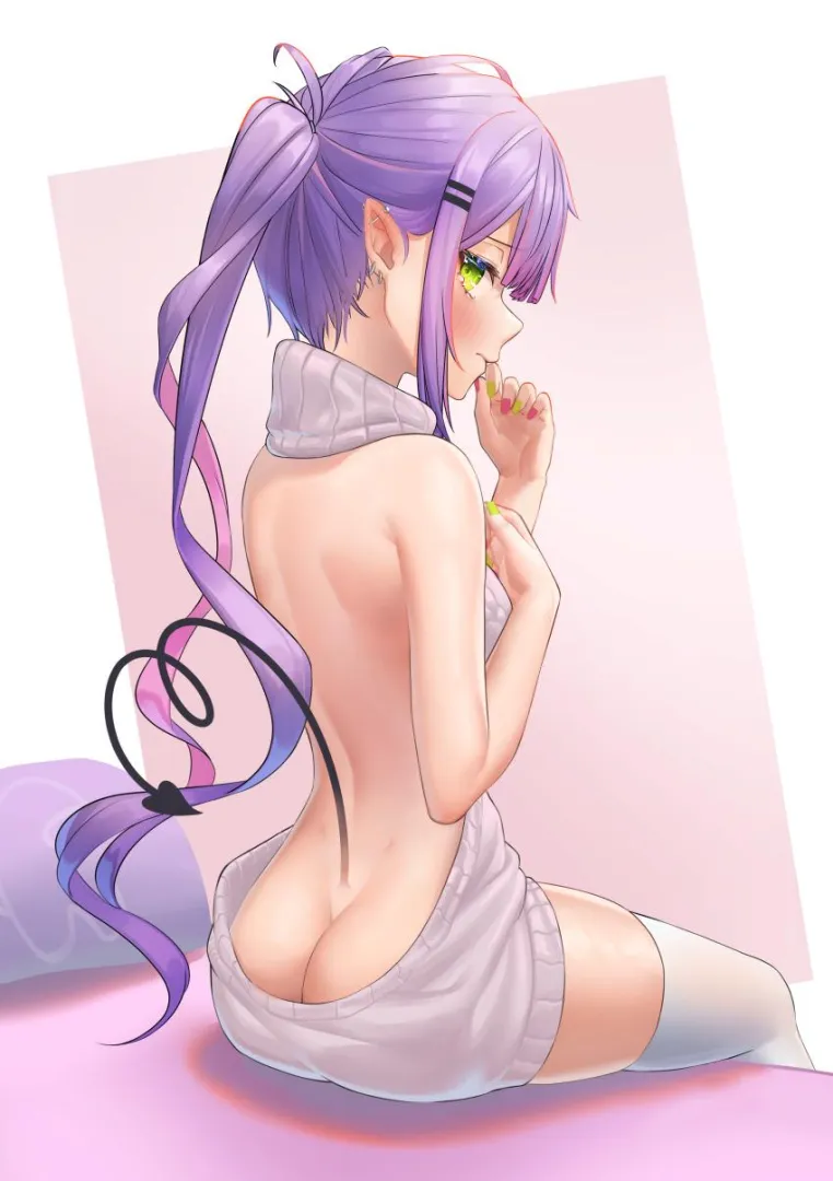 Towa in virgin killer sweater posted by Sillilly24