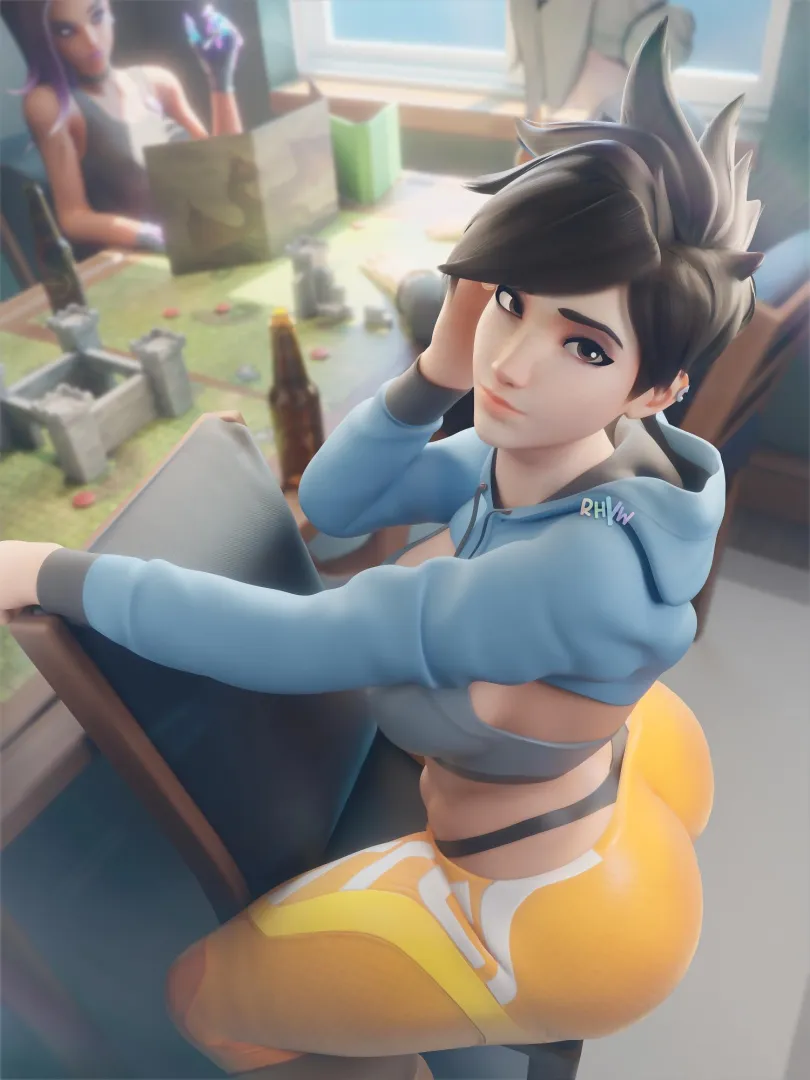 Tracer Whale Tail (Rhyw) posted by __X69X__