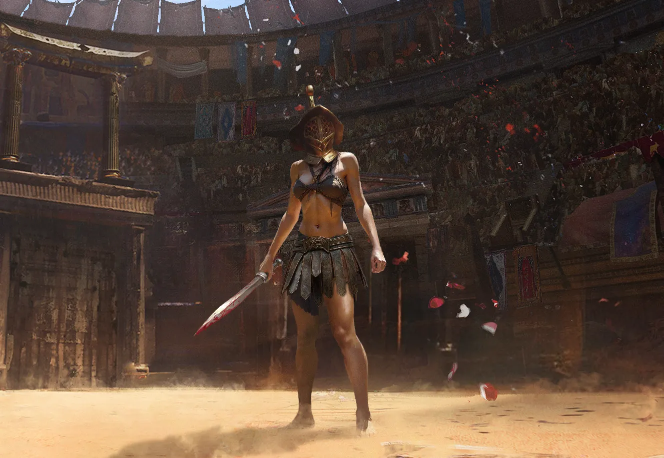 Train your gladiator properly or she will die in arena posted by recal82