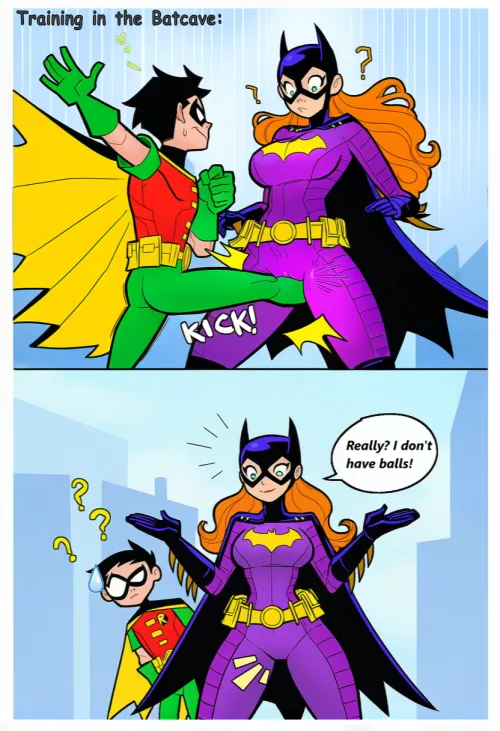 Training In The Batcave (Libbyt1 on Pixiv) by mmofrki