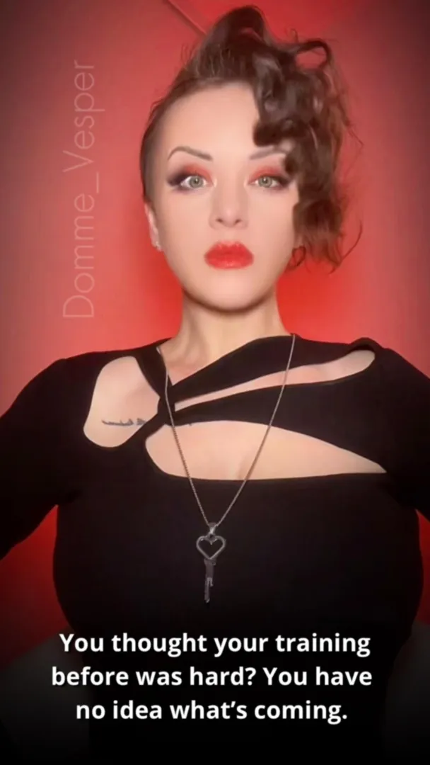 Training isn't suppose to be easy posted by domme_vesper_