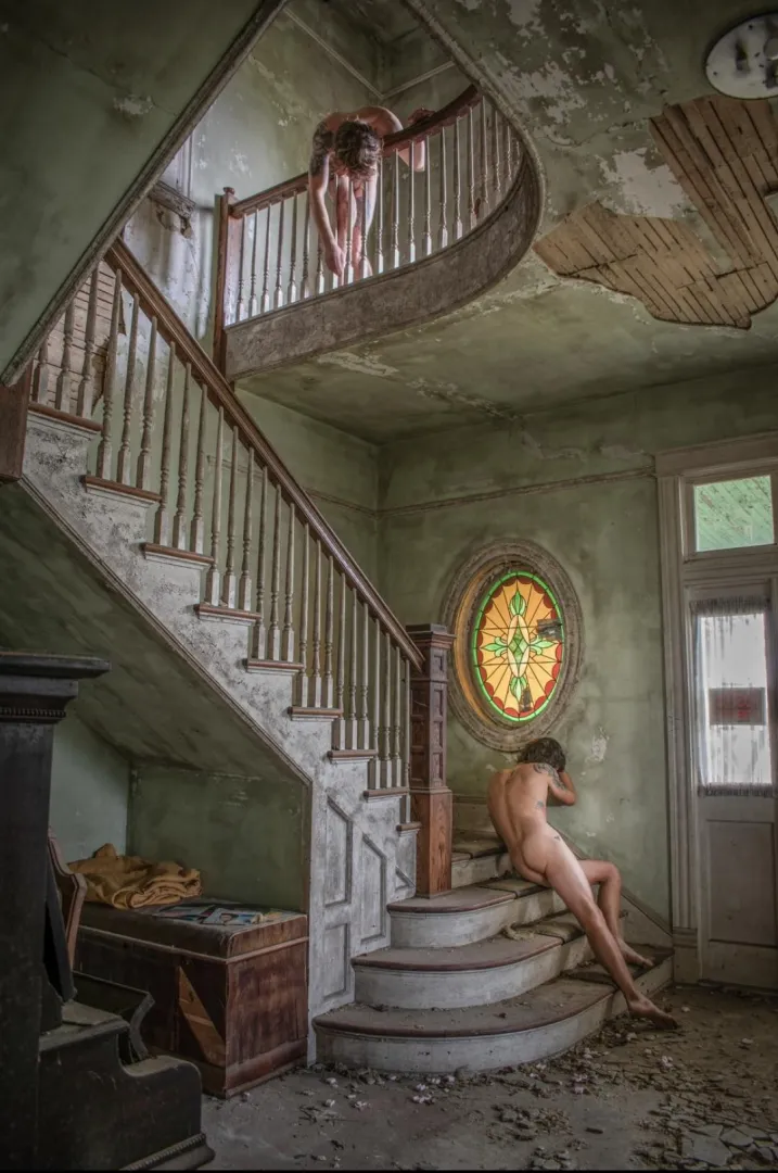 Trapped Spirit In The Abandoned Funeral Home posted by Hunter_explores