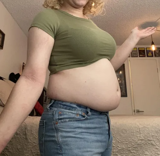 Tried on some old clothes, I’m surprised I got those pants to button by StrawberryBeams