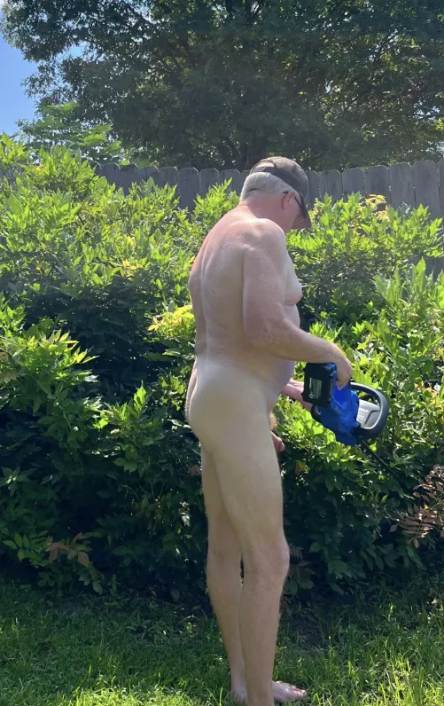 Trimming the bush by nudedude-1