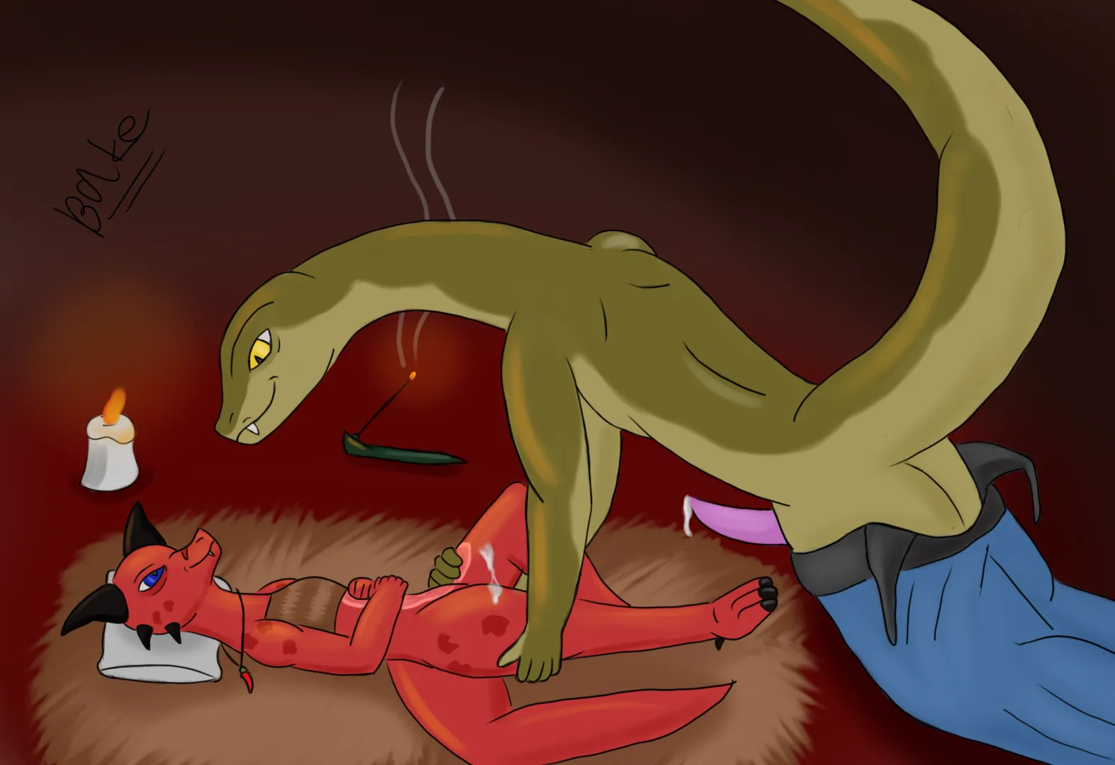 Trinidad and Khan romantic evening [m/f] (OC by me) posted by Bake_a_snake