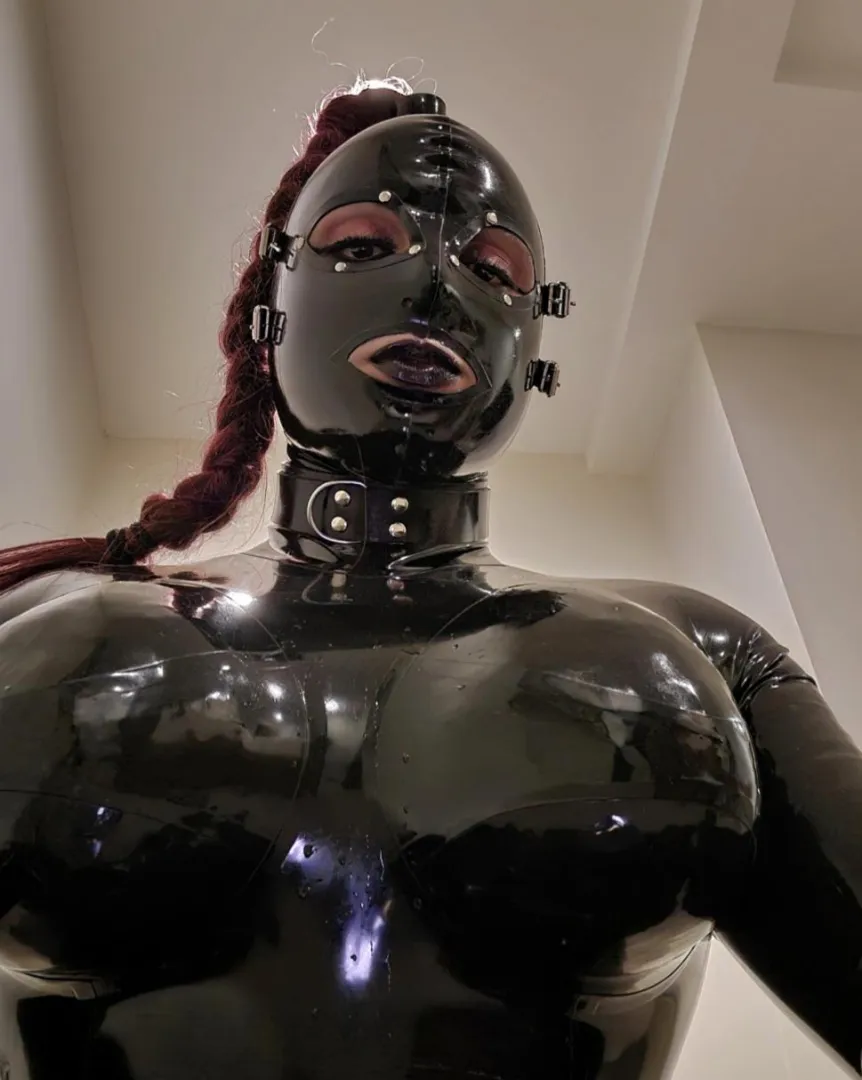 Trying a new selfie angle... I think it makes my rubber bimbo tits look bigger posted by sissy_rubberdoll