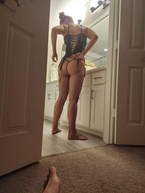 Trying on a playtime outfit for the weekends planned fun with the hubby and a friend of his :) by Just_Market_8389