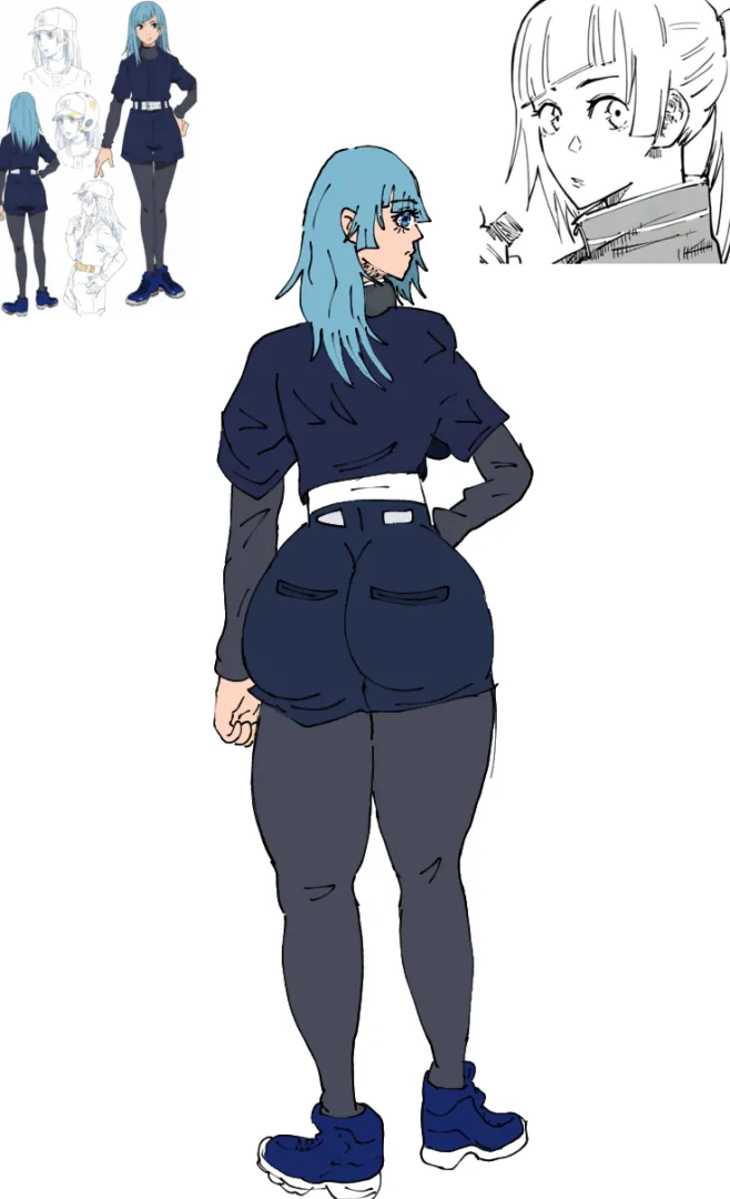 Trying to draw butts without knowing anything about anatomy. posted by Ok_Spirit6353