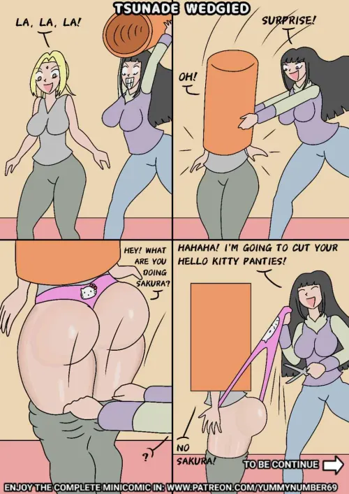 TSUNADE WEDGIED by yummynumber69