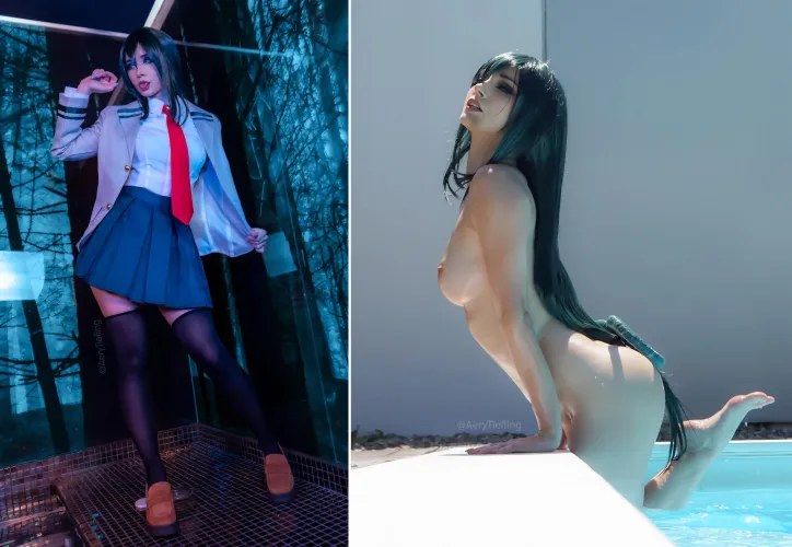 Tsuyu from My Hero Academia by Aery Tiefling [OC] by AeryKorvair