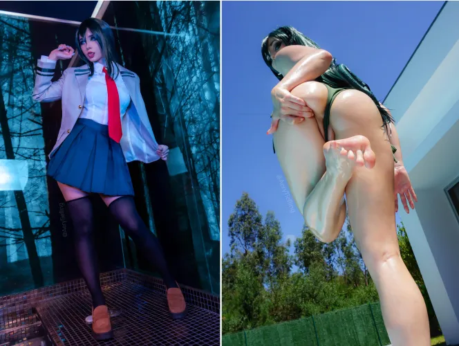 Tsuyu from My Hero Academia by Aery Tiefling [OC] by AeryKorvair