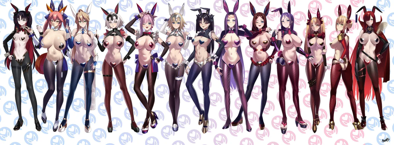 Two bunnies are going to bed with you, who are you picking? by GoddessTamamo