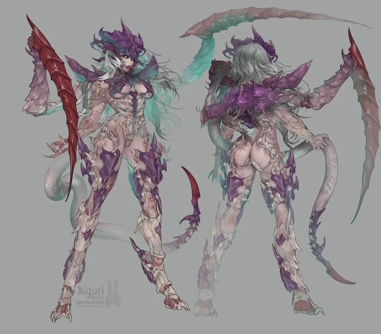 Tyranid Woman by @nomaismar posted by ChaosMarine123